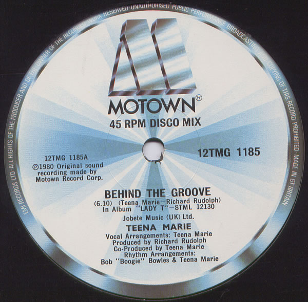 Now playing: Teena Marie - Behind The Groove (Discomix)